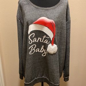 Holiday Christmas lightweight sweatshirt